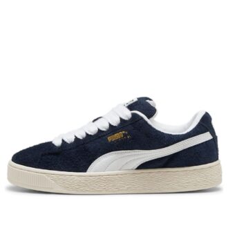 Semsket skinn XL &laquo;Hairy Suede Club Marineblå&raquo;