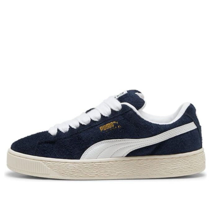 Semsket skinn XL &laquo;Hairy Suede Club Marineblå&raquo;