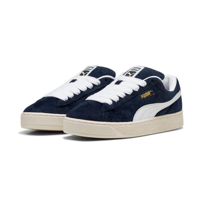Semsket skinn XL &laquo;Hairy Suede Club Marineblå&raquo;
