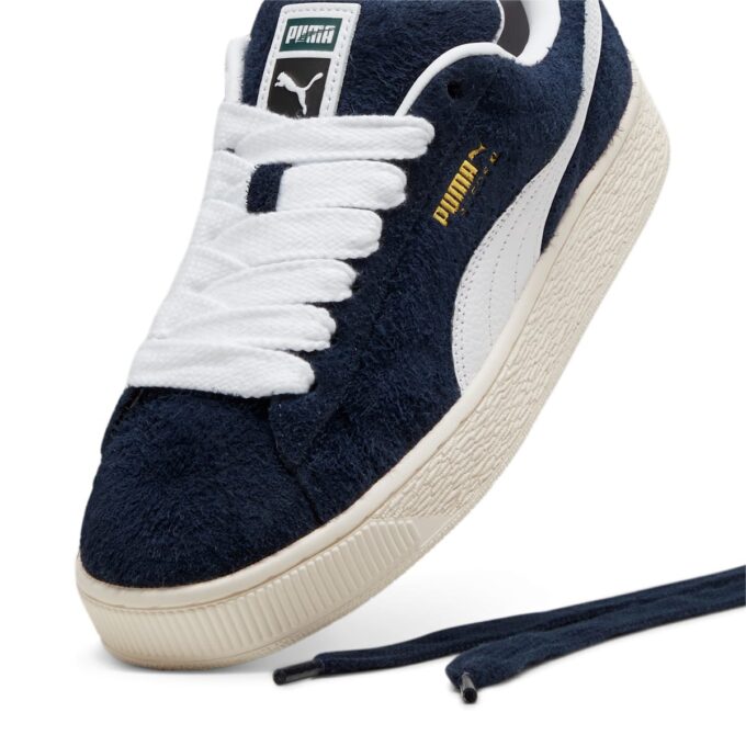 Semsket skinn XL &laquo;Hairy Suede Club Marineblå&raquo;