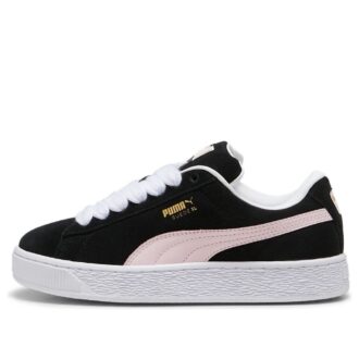 Semsket skinn XL &laquo;Svart pisket rosa&raquo;