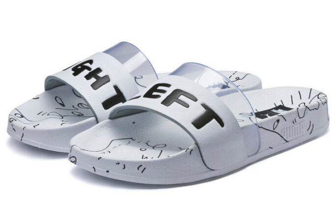 Shantell Martin x Leadcat Slide «Hvit Svart»
