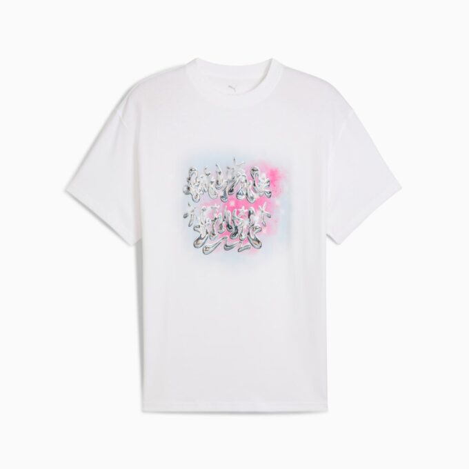 Shooting Stars Basketball Graphic T-skjorte