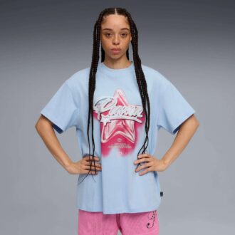 Shooting Stars Basketball Star Graphic T-skjorte