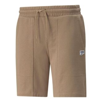 Shorts med liten logo «Brun»