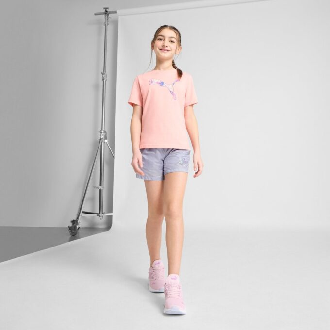 Shorts med sommerfugleffekt til store barn
