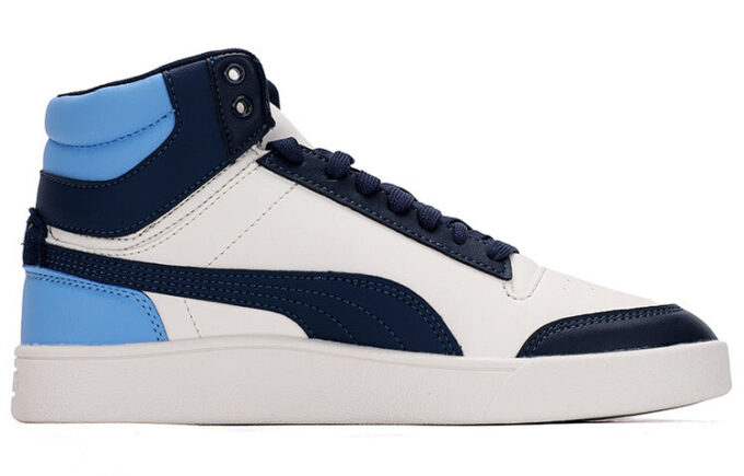 Shuffle Mid Mid Topper Fritidssko Skateboarding Unisex Blå Hvit