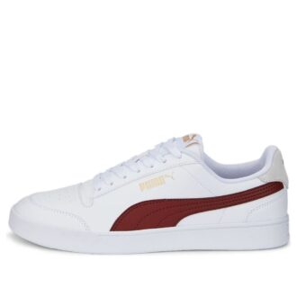 Shuffle Sneakers &laquo;Hvite Burgunder&raquo;