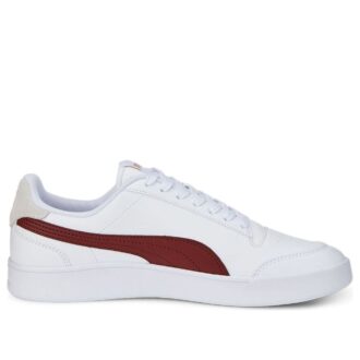 Shuffle Sneakers &laquo;Hvite Burgunder&raquo;