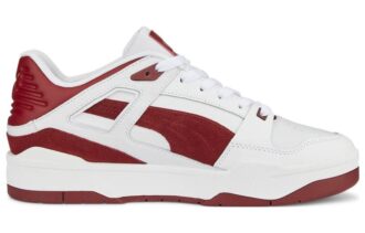 Slipstream Suede FS &laquo;Hvit Intens Rød&raquo;