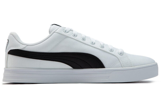 Smash Vulc Retro Casual Skateboarding Sko Unisex Hvit Svart Sko &laquo;Hvit Svart&raquo;