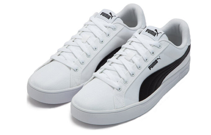 Smash Vulc Retro Casual Skateboarding Sko Unisex Hvit Svart Sko &laquo;Hvit Svart&raquo;