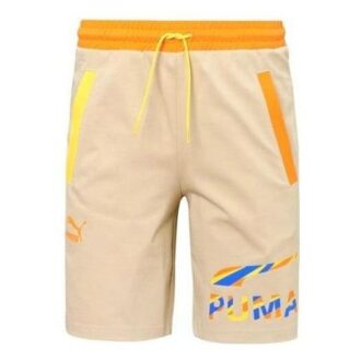 Sporty shorts med logo &laquo;brun&raquo;