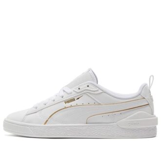 Suede Bloc «Flytende metall – Hvitt laggull»