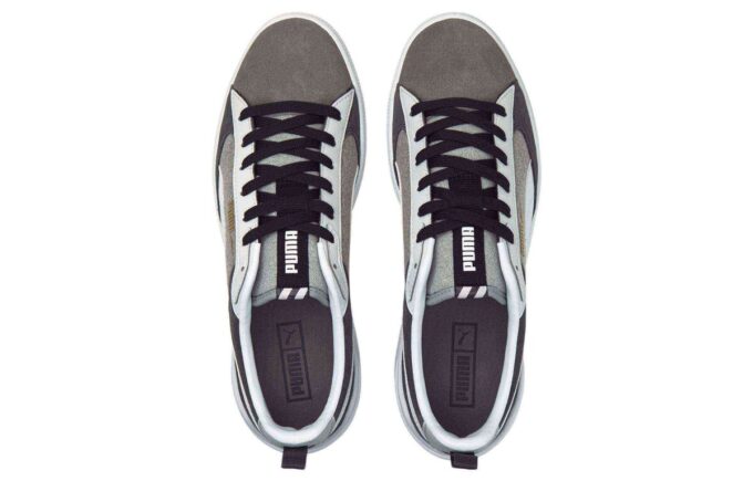 Suede Block Wt Skumstripe 2 &laquo;Svart Hvit Grå&raquo;