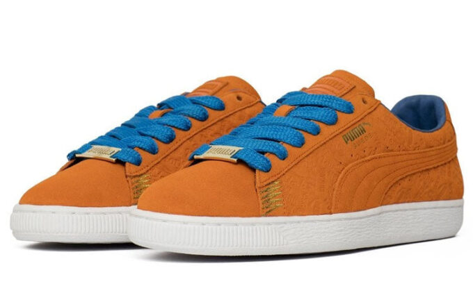 Suede Classic Nyc Fritidssko Oransje/Blå