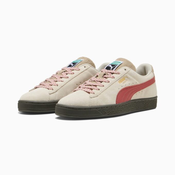 Suede joggesko i semsket skinn