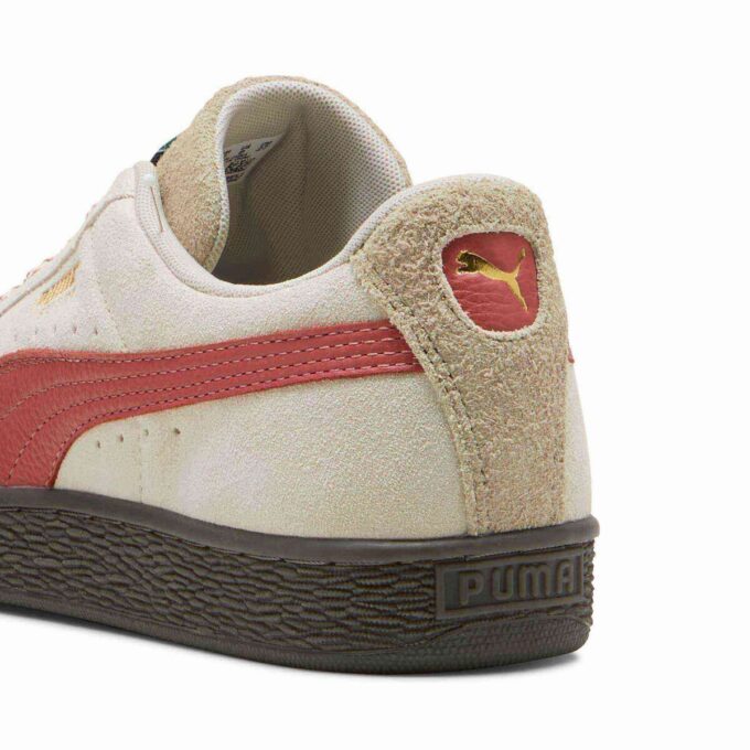 Suede joggesko i semsket skinn