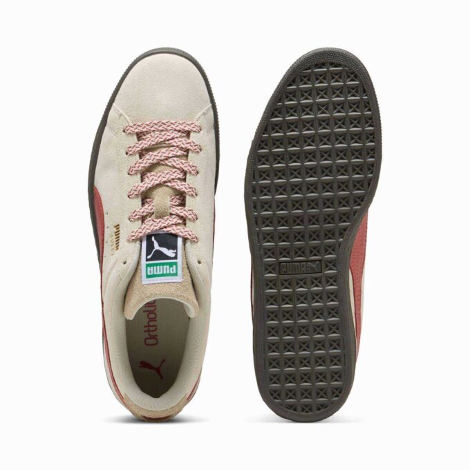 Suede joggesko i semsket skinn