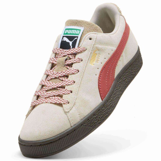 Suede joggesko i semsket skinn