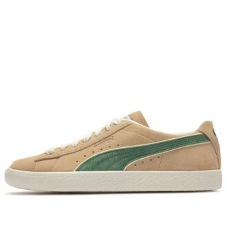 Suede Vintage «Players» Lounge – Lys sand, dyp skog