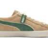 Suede Vintage «Players» Lounge – Lys sand, dyp skog