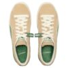 Suede Vintage «Players» Lounge – Lys sand, dyp skog