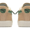 Suede Vintage «Players» Lounge – Lys sand, dyp skog