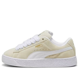 Suede XL Sneakers &laquo;Gul Hvit&raquo;