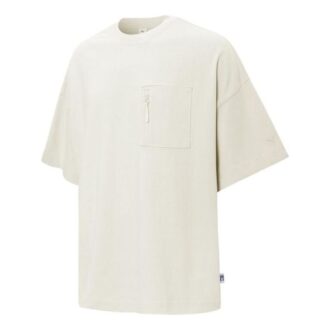 T-skjorte med logolomme «Beige»