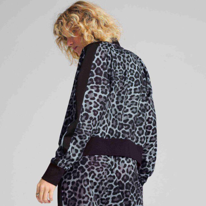 T7 Leopard Luxe Dame Dyreprint Treningsjakke