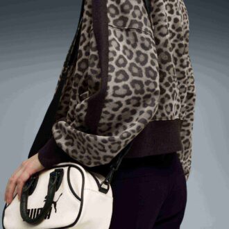 T7 Leopard Luxe Dame Genser med dyreprint og rund hals