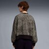 T7 Leopard Luxe Dame Genser med dyreprint og rund hals