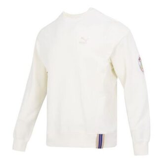 Team Badge Genser med rund hals «Beige»