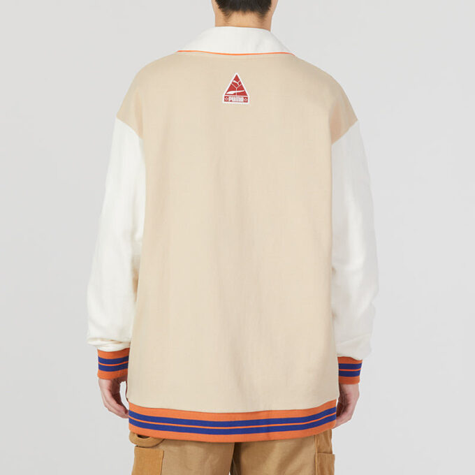 Team Badge V-halsjakke «Beige»