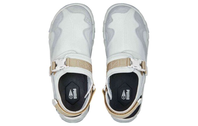 TS-01 Retro Sandaler &laquo;Fjærgrå&raquo;