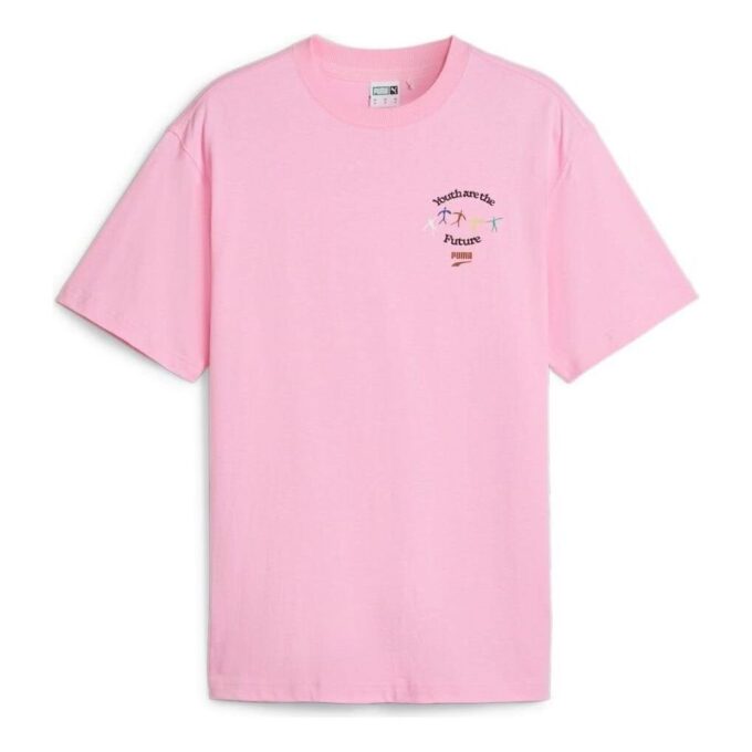 Ungdom er fremtiden Graphic T-skjorte «Rosa»