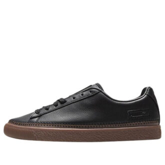 Unisex Basket Stitched Low-Top Sneakers Svart/Brun