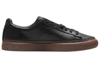 Unisex Basket Stitched Low-Top Sneakers Svart/Brun