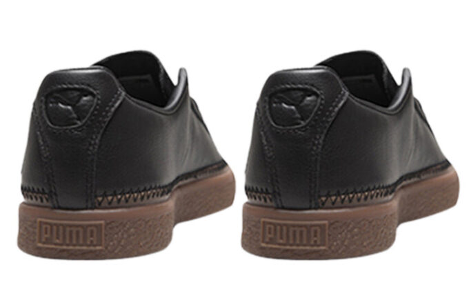 Unisex Basket Stitched Low-Top Sneakers Svart/Brun