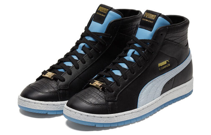 Unisex Ralph Sampson 70 Mellomlagssko Svart/Blå