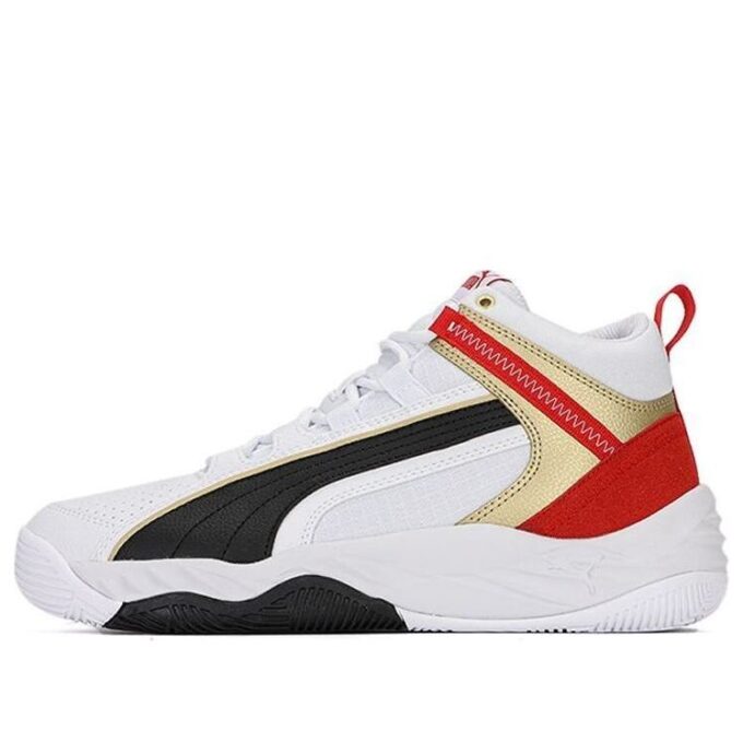Unisex Rebound Future Evo Mid-Top Svart/Hvit/Rød