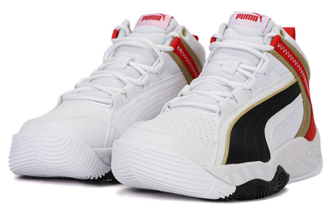 Unisex Rebound Future Evo Mid-Top Svart/Hvit/Rød