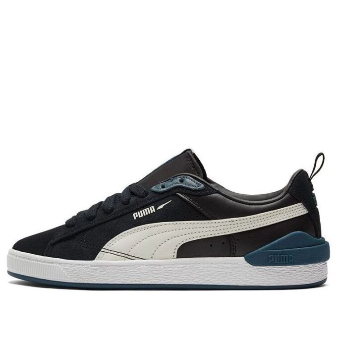 Unisex semskede blokksneakers i svart