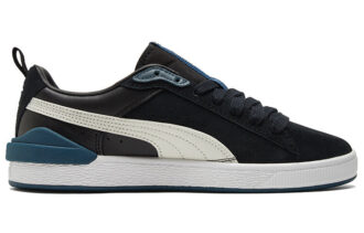 Unisex semskede blokksneakers i svart