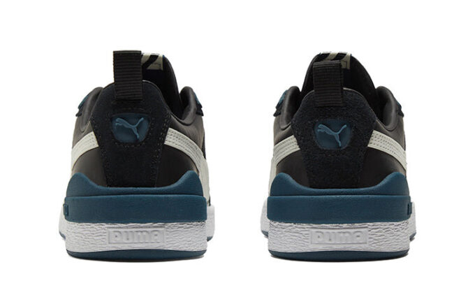 Unisex semskede blokksneakers i svart