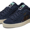 Unisex semskede klassiske flanellsneakers i blått