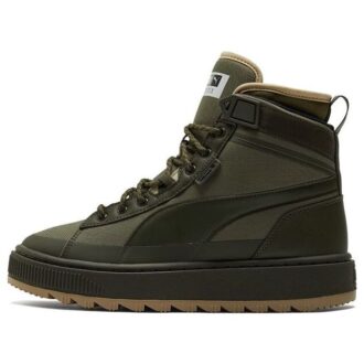 Unisex semskede Mid WTR-sneakers grønne