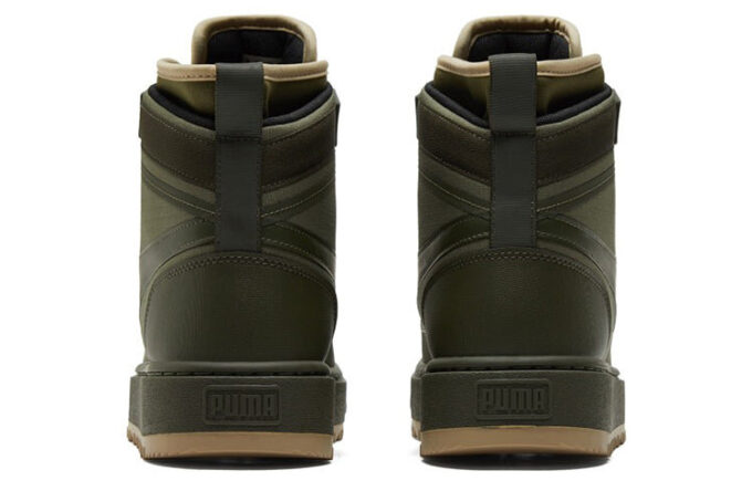 Unisex semskede Mid WTR-sneakers grønne