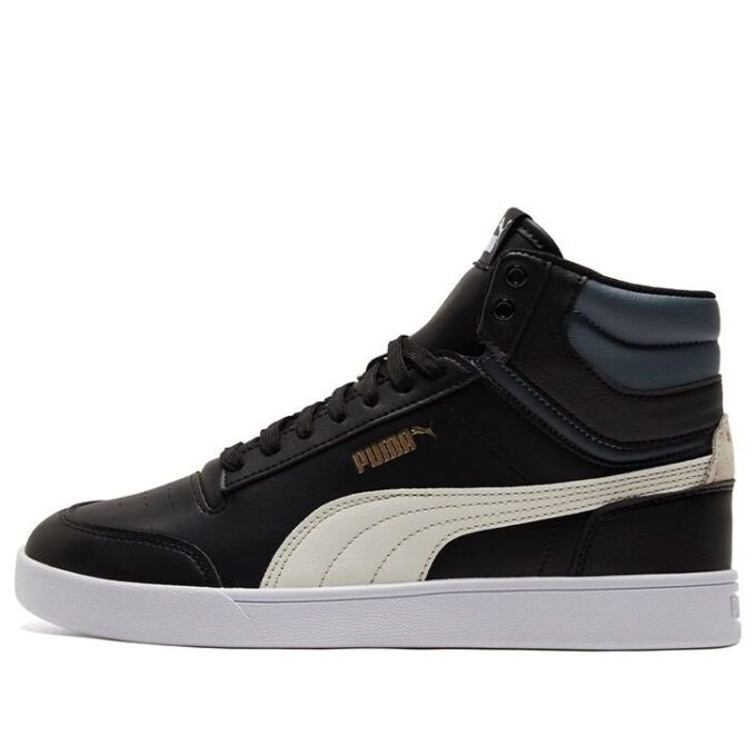Unisex Shuffle Mid-Top Sneakers Svart/Hvit